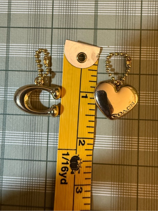 Coach Accessories - Coach Gold-Tone Heart and 'C' Key Charms